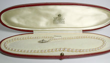 Load image into Gallery viewer, Cropp &amp; Farr vintage Akoya pearl necklace, ruby &amp; diamond clasp