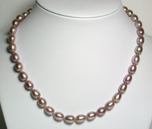 Load image into Gallery viewer, 8x10mm lavender pink pearl &amp; 9 carat gold necklace