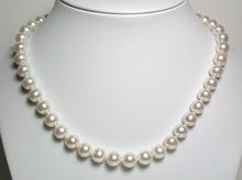 Load image into Gallery viewer, AAA quality white freshwater pearl necklace for S