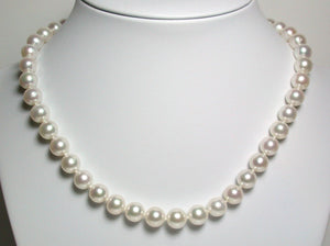 AAA quality white freshwater pearl necklace for S
