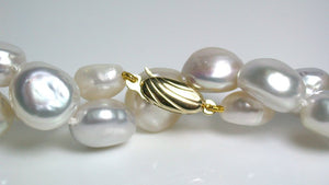 Multicolour 9-11mm South Sea pearl necklace & 9 carat gold clasp