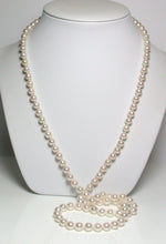 Load image into Gallery viewer, 33&quot; 6.5mm Akoya pearl &amp; 18 carat gold necklace