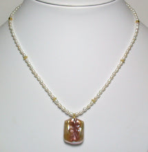 Load image into Gallery viewer, 17mm baroque freshwater pearl &amp; gold filled pendant necklace